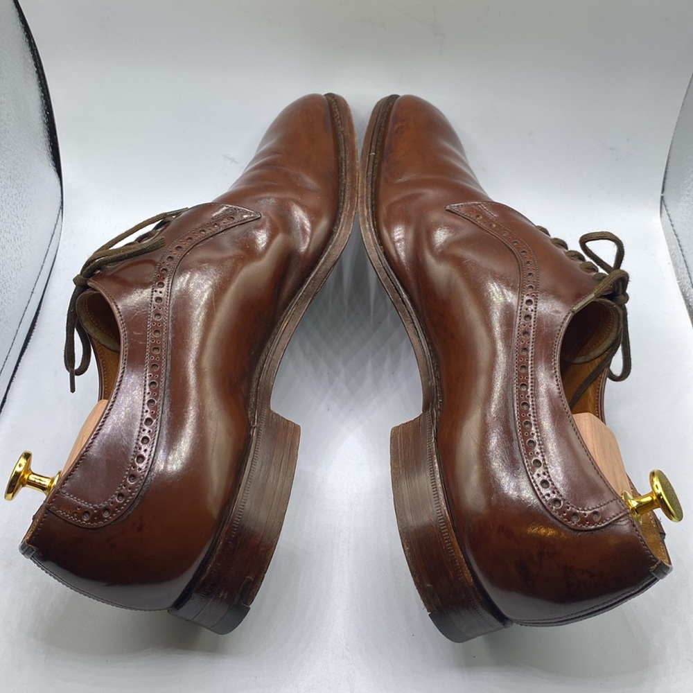 Church's Custom Grade Men Size 11 Brown Leather Plain Toe Derby Dress Shoes - Picture 5 of 16
